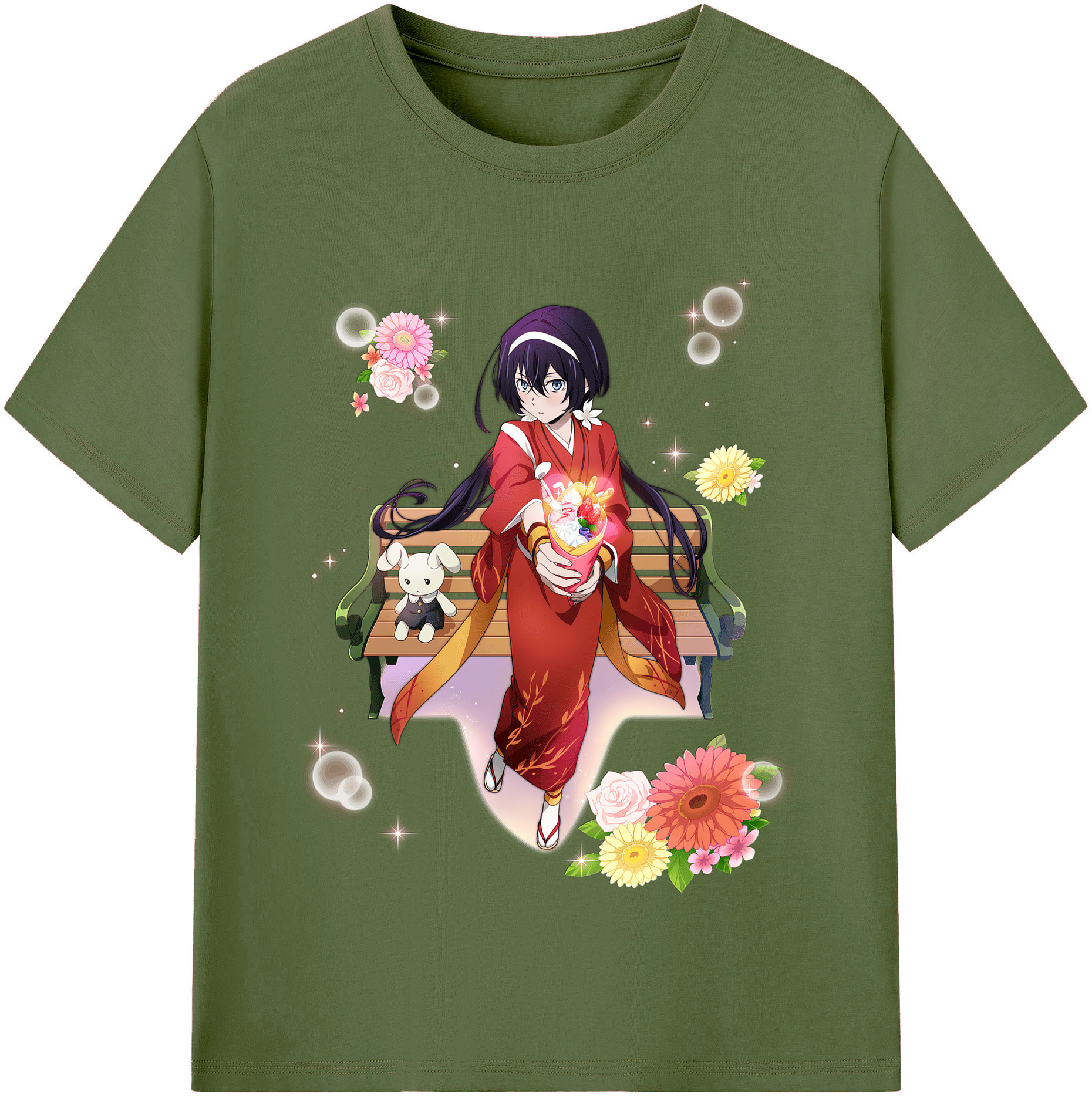 （画像用） 文豪ストレイドッグス Bungo Stray Dogs 綿100％半袖Tシャツ（フロントプリント）